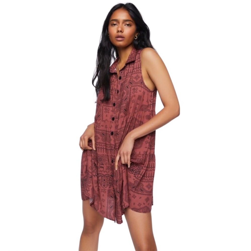 Forever 21 Sleeveless Mini Shirt Dress